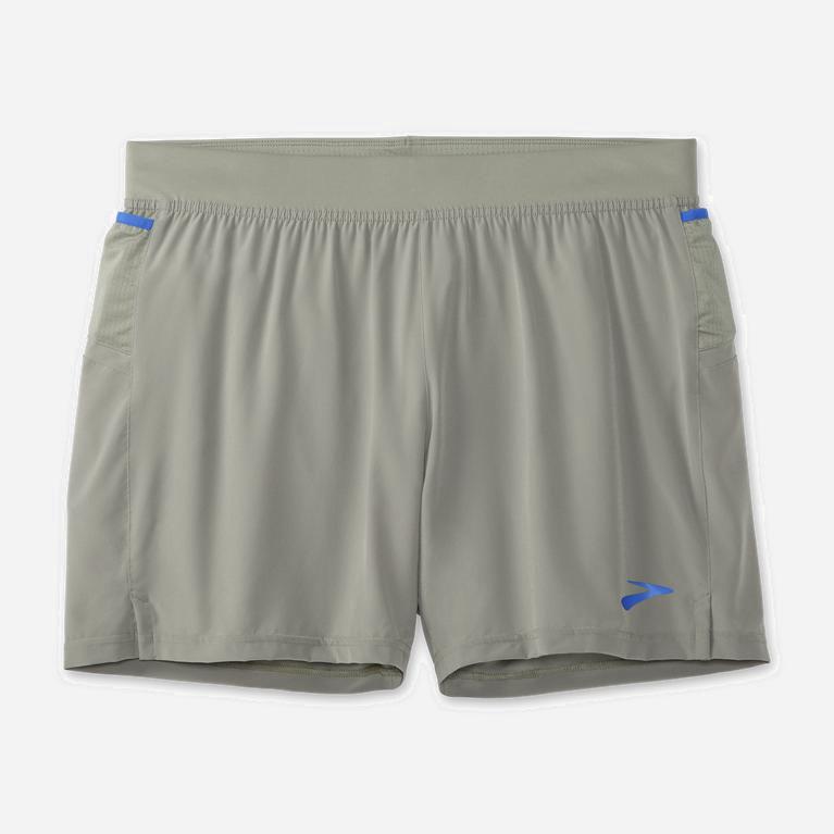 Brooks Sherpa 5 2-In-1 Men's Running Shorts UK Sale - Shadow/Bluetiful/LightGrey (AYHRP8369)